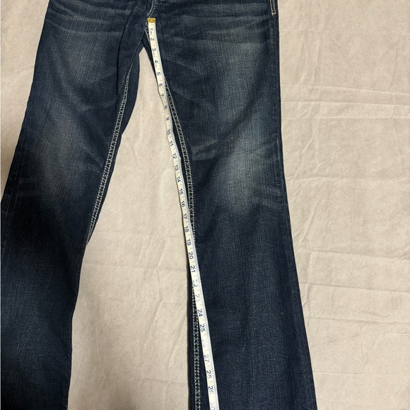 Dark denim Silver ladies jeans. Suki Flap 17”. - Picture 7 of 8